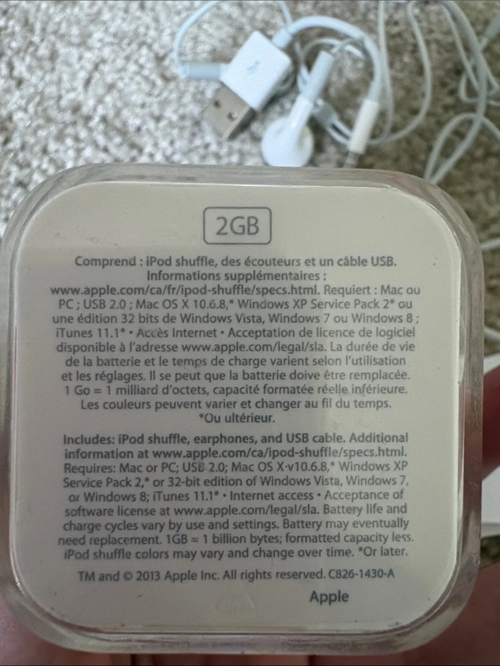 Brand New Apple iPod Shuffle - mini Pink